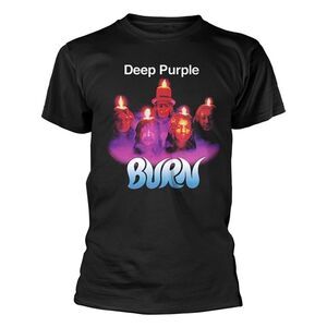 Deep Purple Unisex Adult Burn T-Shirt / Black